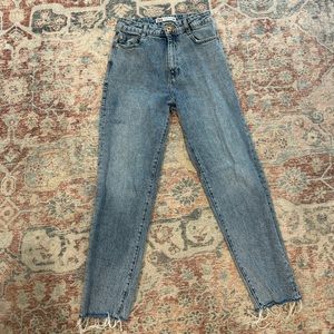 Zara high waisted mom jeans size 4